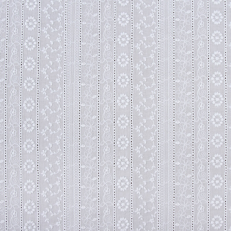 Embroidered Fabric Cutwork 100% Cotton for Women's Wear Wholesale Supp 4